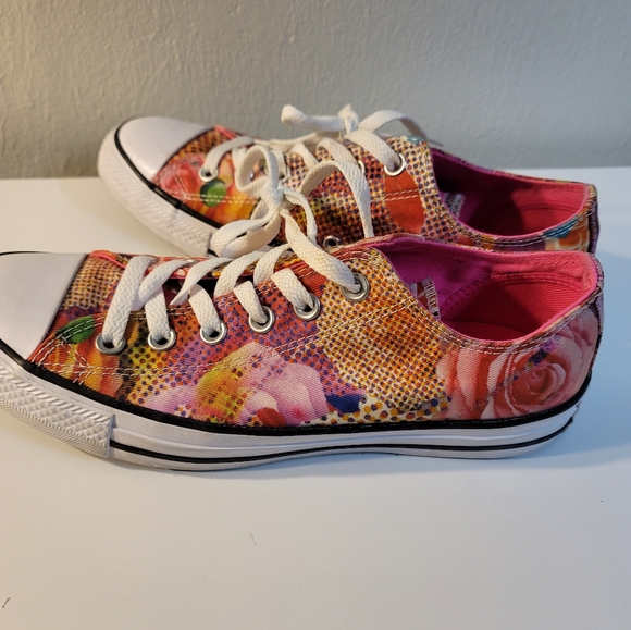 Converse All Star flowered sneakers - Picture 6 of 7